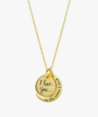 Women's Gold Plated "I Love You to the Moon & Back"